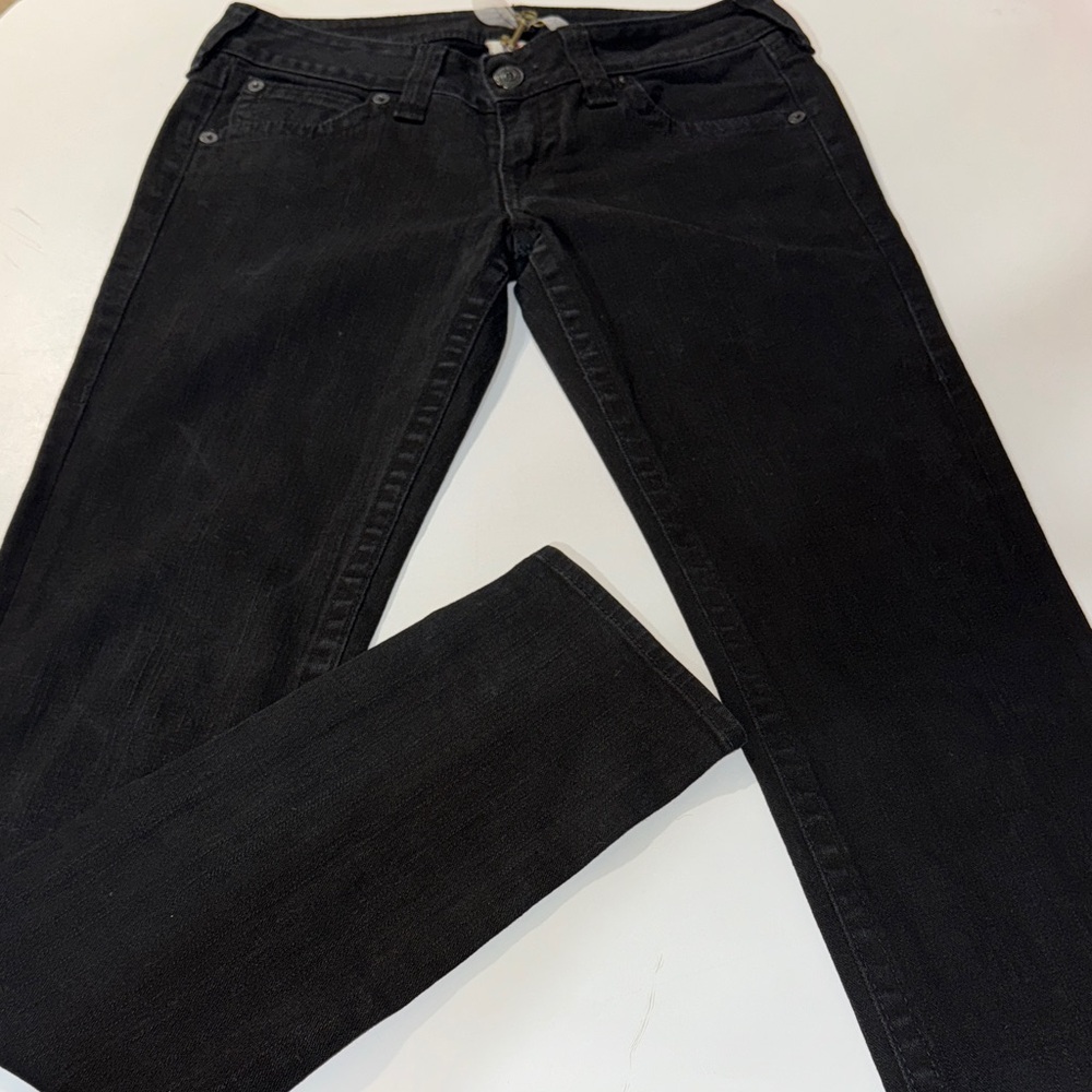 True Religion Black Women's Skinny Jeans Size 30 Made‎ in the USA